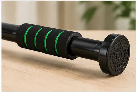 Adjustable Pull-Up Bar for Home Gym – 60–100cm Doorway Chin-Up Bar with Anti-Slip Grip & Level Meter