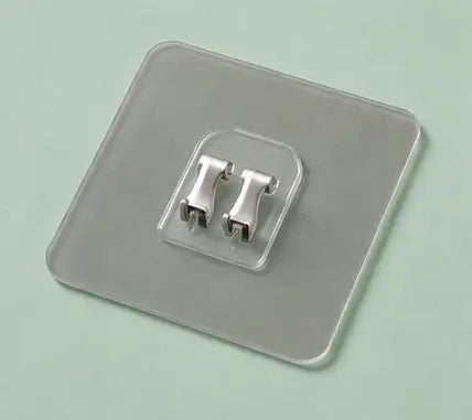 Transparent Self-Adhesive Wall Hooks – Heavy Duty Sticky Hooks for Kitchen, Bathroom & Home (Set of 8)