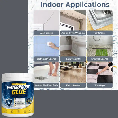Transparent Waterproof Glue Sealant | High Strength Leak Repair Adhesive for Roof, Wall, Tile, Pipe & Crack Repair