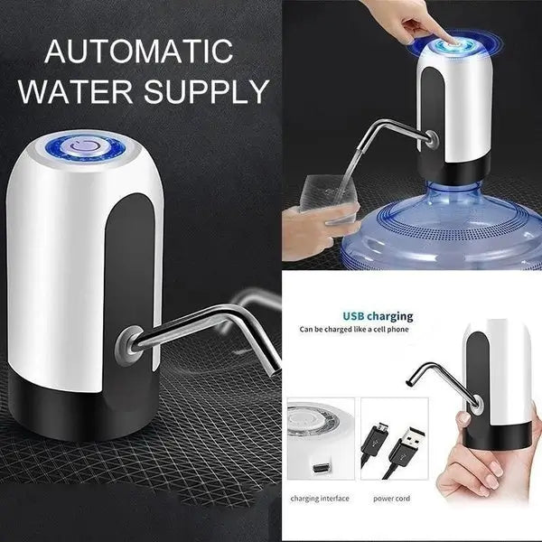 Automatic Wireless Water Can Dispenser Pump for 20L Bottle Can (Multicolor)
