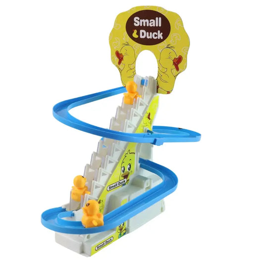 Duck Climb Stairs Toy – Electric Musical Duck Climbing Track with Lights for Kids