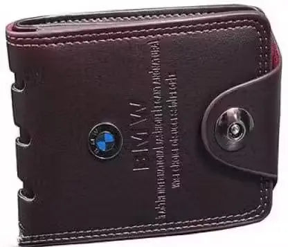 Men Wallet – Faux Leather Printed Wallet with 2 Compartments, Free Size.