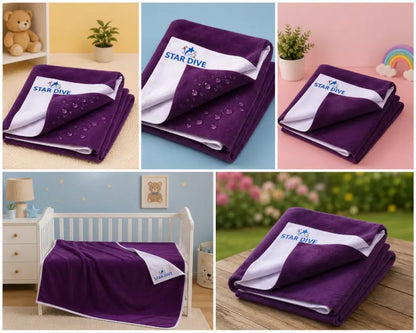 Waterproof Baby Dry Sheet | Reusable Cotton Mattress Protector for Baby Bed, Crib & Adult Bed (140 × 100 cm)