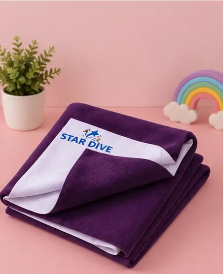 Waterproof Baby Dry Sheet | Reusable Cotton Mattress Protector for Baby Bed, Crib & Adult Bed (140 × 100 cm)