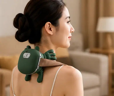 Heated Neck & Back Massager – Wireless Portable