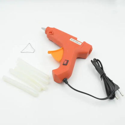 Professional 60 Watt Hot Melt Glue Gun with 5 Glue Sticks & On/Off Switch