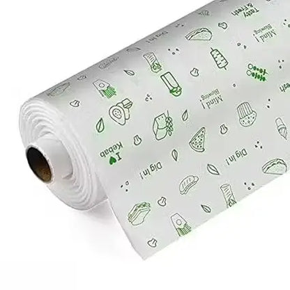 Butter Paper Wrap – Printed Foil Paper for Cooking, Baking & Food Storage (Pack of 2).