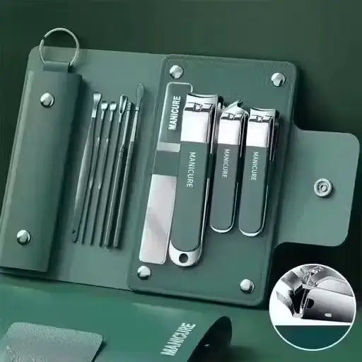 10-in-1 Stainless Steel Nail Clipper & Ear Cleaner Set