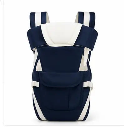 4-in-1 Baby Carrier Backpack | Adjustable Cotton Baby Carry Bag with Shoulder Support | Front & Back Carry for Infants & Toddlers (Up to 15 kg)