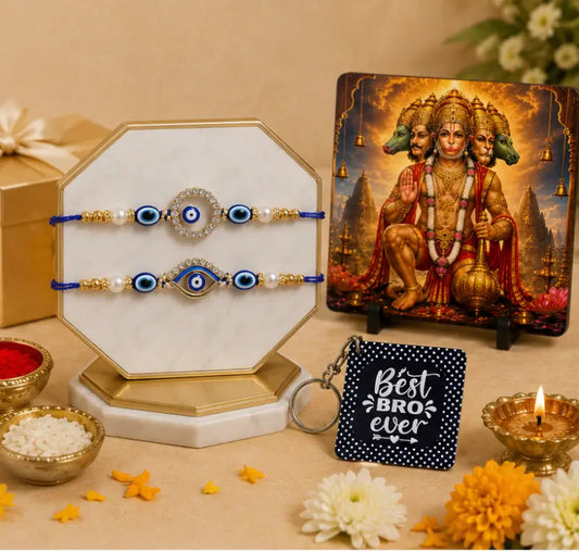 Designer Rakhi Set for Brother – Premium Metal Rakhi Combo & Festive Gift for Raksha Bandhan