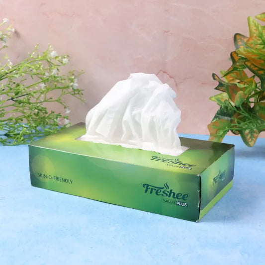 Skin-Friendly Facial Tissues – 100 Sheets | Soft & Absorbent Facial Tissue Paper for Home, Office & Everyday Use