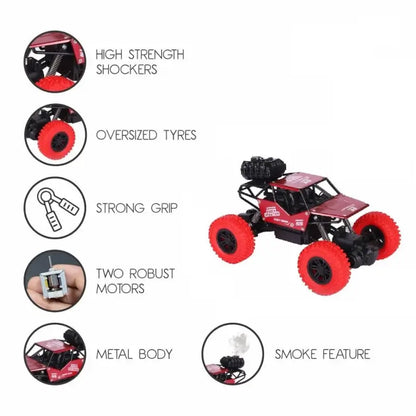 Adventure Awaits! Unleash Thrills with this Powerful 4x2 RC Monster Truck Toy – Race, Climb, Explore, Independent Suspension & Dynamic Smoke/Mist for Boys & Girls