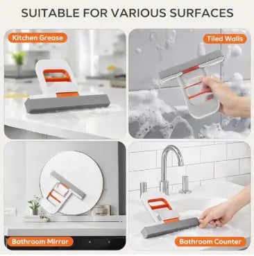 Mini Foldable Handheld Mop Self Squeezing Kitchen Wiper Cleaning Tool for Home and Car Detailing
