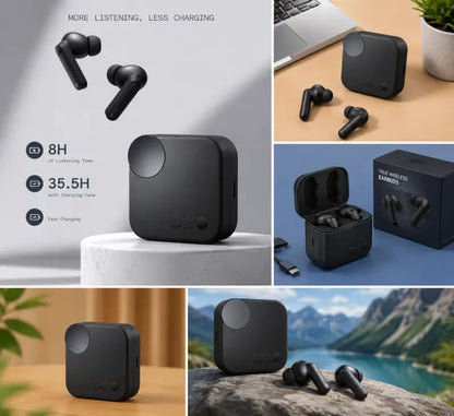 Classic Sonic Buds 2 TWS Earbuds – Bluetooth 5.2, Hybrid ANC, Ultra Bass & 55 Hours Playtime