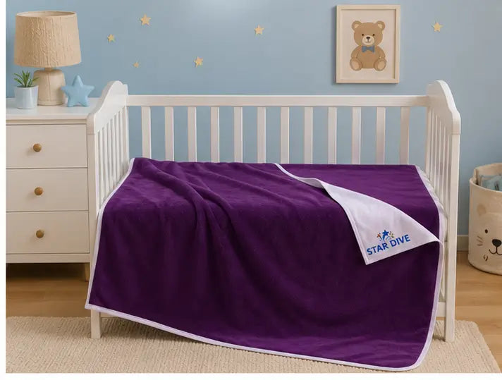 Waterproof Baby Dry Sheet | Reusable Cotton Mattress Protector for Baby Bed, Crib & Adult Bed (140 × 100 cm)