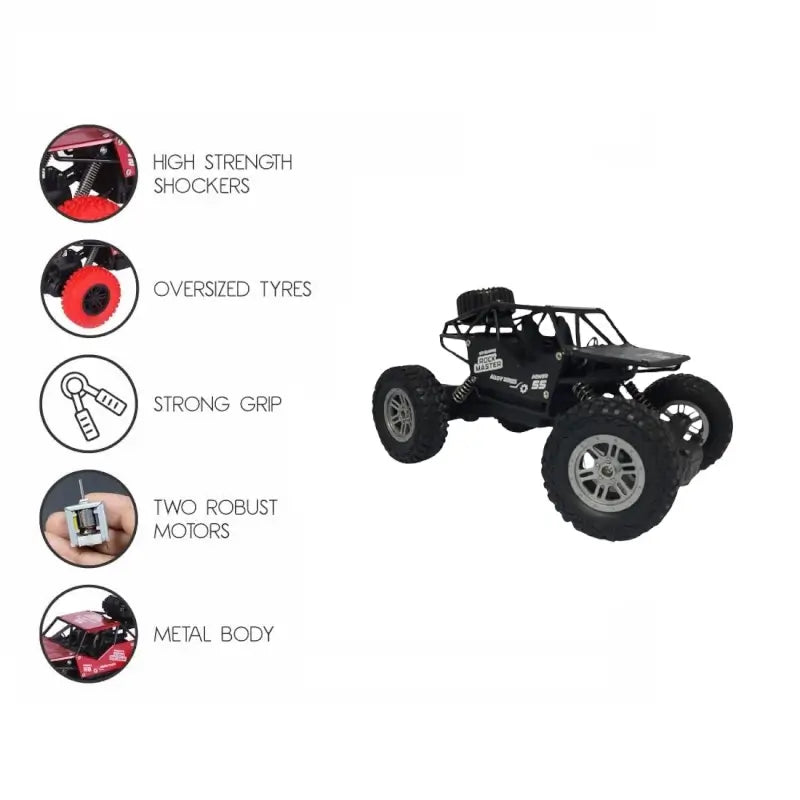 Race, Climb, and Explore With This Independent Suspension 4x2 RC Monster Truck