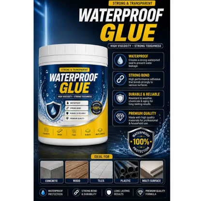 Transparent Waterproof Glue Sealant | High Strength Leak Repair Adhesive for Roof, Wall, Tile, Pipe & Crack Repair