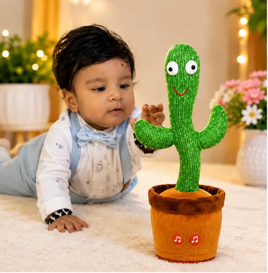 Dancing Musical Cactus Toy – Singing, Dancing Plush Interactive Sound Toy for Kids