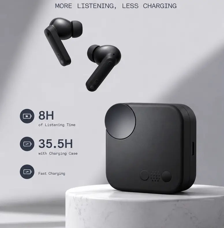 Classic Sonic Buds 2 TWS Earbuds – Bluetooth 5.2, Hybrid ANC, Ultra Bass & 55 Hours Playtime