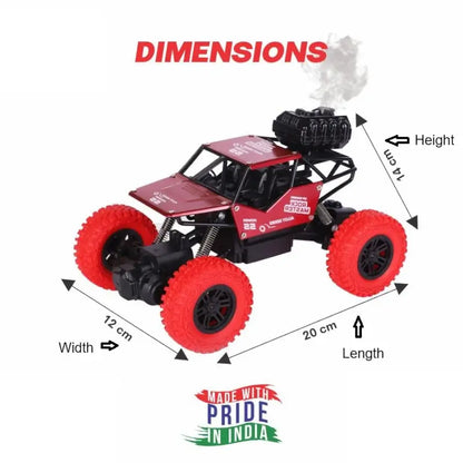 Adventure Awaits! Unleash Thrills with this Powerful 4x2 RC Monster Truck Toy – Race, Climb, Explore, Independent Suspension & Dynamic Smoke/Mist for Boys & Girls