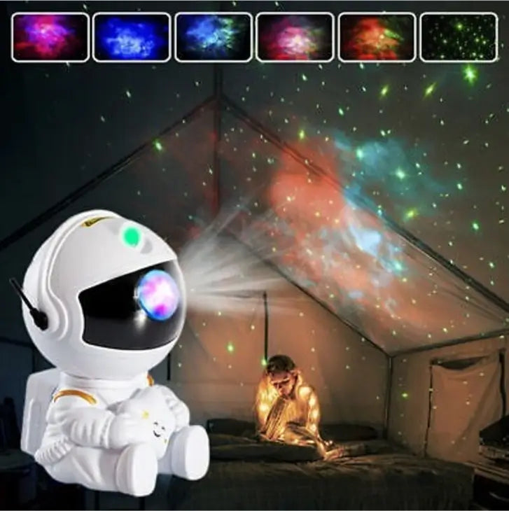 Astronaut Galaxy Projector Night Light 360 Degree Rotating Nebula Star LED Lamp with Remote Timer for Kids Bedroom and Home Decor