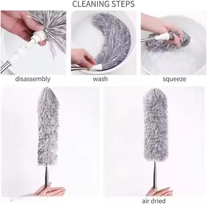 Microfiber Feather Duster with Extendable 100-inch Pole