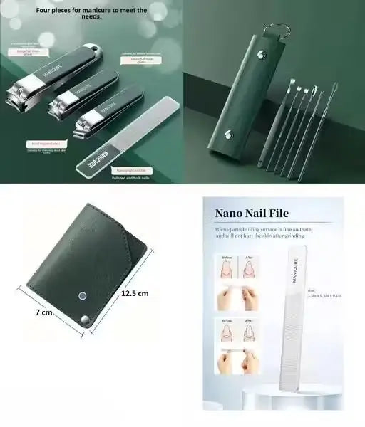 10-in-1 Stainless Steel Nail Clipper & Ear Cleaner Set