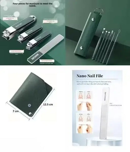 10-in-1 Stainless Steel Nail Clipper & Ear Cleaner Set