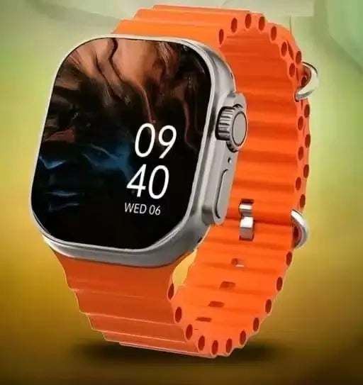 T800/900 Ultra Wireless Charging Watch – Orange Band