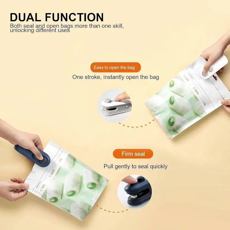 Mini Portable Packet Sealer Machine 🔥 | Handheld Heat Sealing Machine for Plastic Bags | Snack, Chips & Food Fresh Storage Sealer | Compact Kitchen Packing Tool