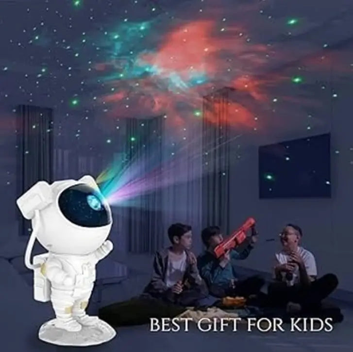 Astronaut Galaxy Projector Night Light 360 Degree Rotating Nebula Star LED Lamp with Remote Timer for Kids Bedroom and Home Decor
