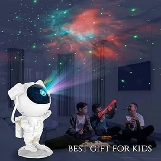 Astronaut Galaxy Projector Night Light 360 Degree Rotating Nebula Star LED Lamp with Remote Timer for Kids Bedroom and Home Decor