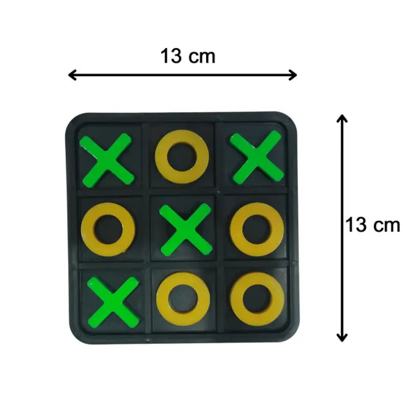 Classic Tic Tac Toe Board Game with Interlocking X & O Pieces