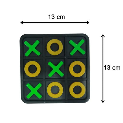 Classic Tic Tac Toe Board Game with Interlocking X & O Pieces