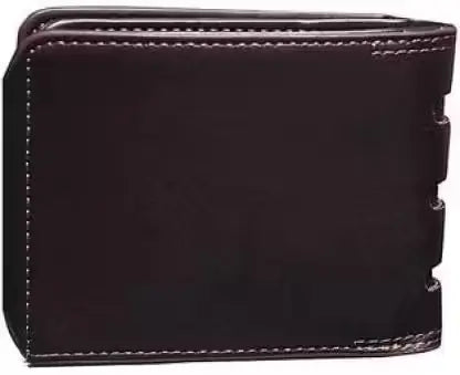 Men Wallet – Faux Leather Printed Wallet with 2 Compartments, Free Size.